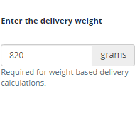Assign a weight to an item